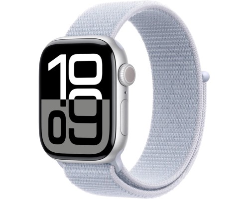 Смарт-годинник Apple Watch Series 10 GPS 42mm Silver Aluminium Case with Blue Cloud Sport Loop (MWWD3QH/A)