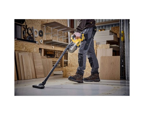 Пилосос будівельний DeWALT 18 B XR Li-lon, діаметр шланга 31,8 мм, 21,7 л/с, 1.5 кг (без АКБ та ЗУ) (DCV501LN)