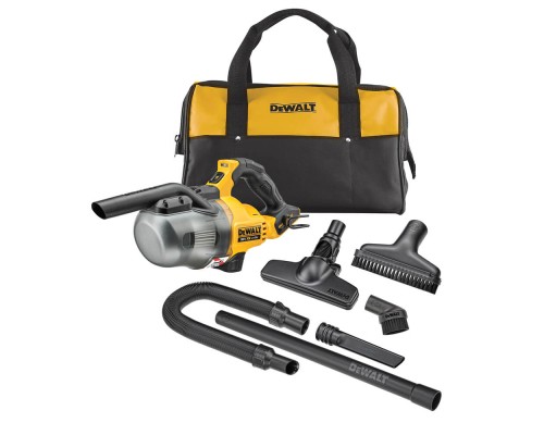 Пилосос будівельний DeWALT 18 B XR Li-lon, діаметр шланга 31,8 мм, 21,7 л/с, 1.5 кг (без АКБ та ЗУ) (DCV501LN)