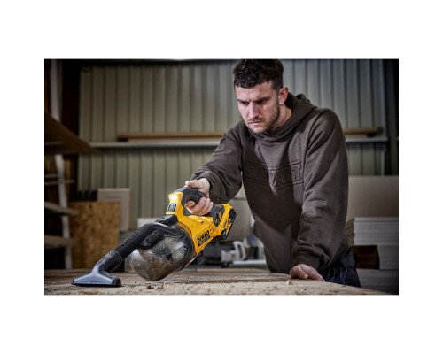 Пилосос будівельний DeWALT 18 B XR Li-lon, діаметр шланга 31,8 мм, 21,7 л/с, 1.5 кг (без АКБ та ЗУ) (DCV501LN)