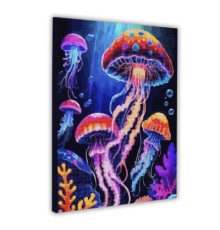 Картина по номерам Santi З алмазною мозаїкою Медузи 40 х 50 см Неонові фарби (954934)