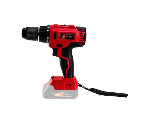 Шуруповерт GTM DSI18/60BL з ударом, 18В, 60Нм (без АКБ та ЗП) (DSI18/60BL_BARE TOOL)