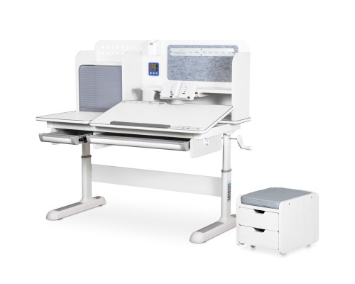 Парта Mealux Winnipeg Multicolor Plus WG Grey (BD-630 WG з тумбою)