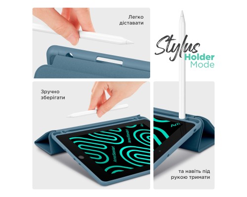Чохол до планшета Armorstandart Smart Fold Pen Apple iPad Air 13 (2024) Lavender Grey (ARM78135)