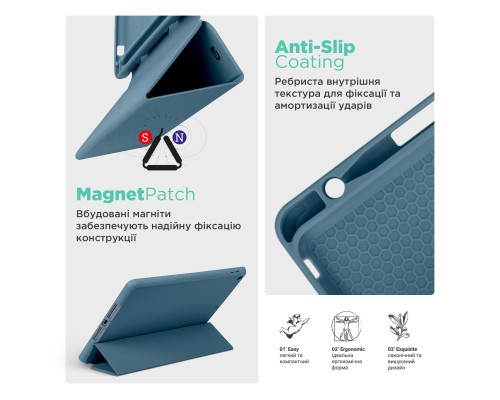 Чохол до планшета Armorstandart Smart Fold Pen Apple iPad Air 13 (2024) Lavender Grey (ARM78135)