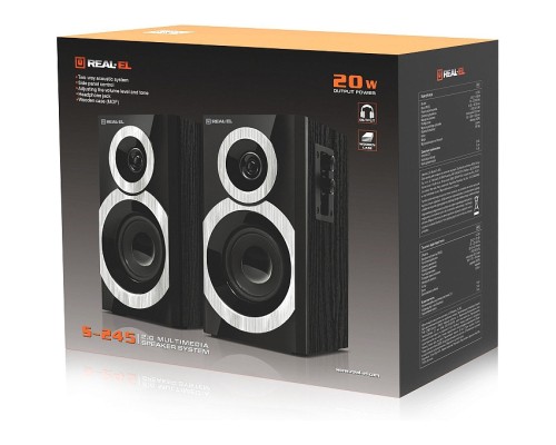 Акустична система REAL-EL S-245 Black (EL121200015) 