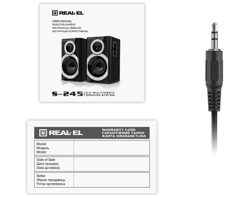 Акустична система REAL-EL S-245 Black (EL121200015) 