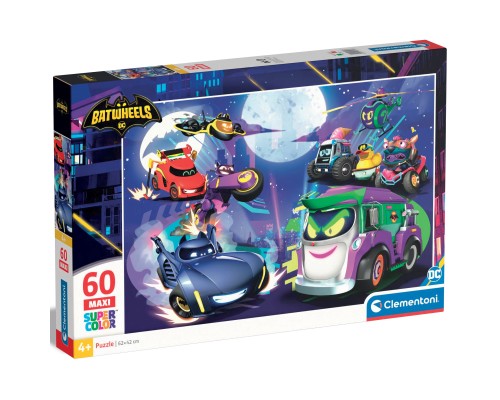 Пазл Clementoni Batwheels серія MAXI, 60 елементів (26597) Пазл Clementoni Batwheels серія MAXI, 60 елементів (26597)