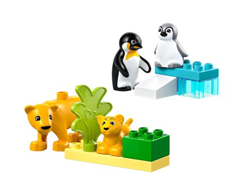 Конструктор LEGO DUPLO Town Сімейства диких тварин: Пінгвіни та Леви (10442)