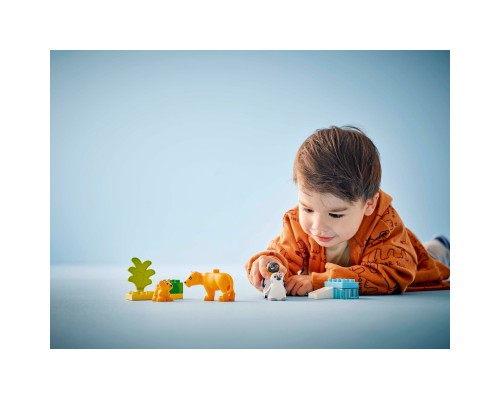 Конструктор LEGO DUPLO Town Сімейства диких тварин: Пінгвіни та Леви (10442)