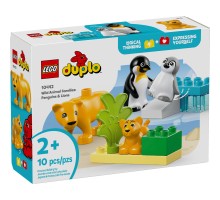 Конструктор LEGO DUPLO Town Сімейства диких тварин: Пінгвіни та Леви (10442)