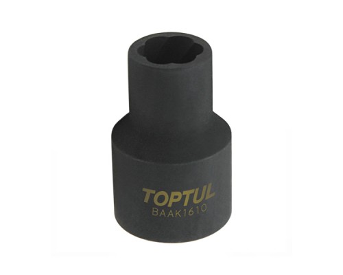Головка торцева Toptul для пошкоджених гайок 1/2″ 16мм (BAAK1616)