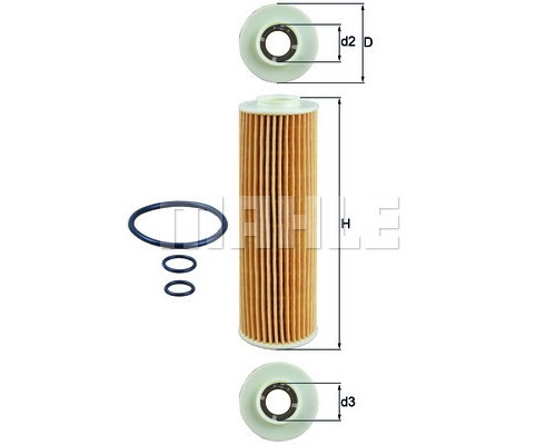 Фільтр масляний Mahle OX183/5D