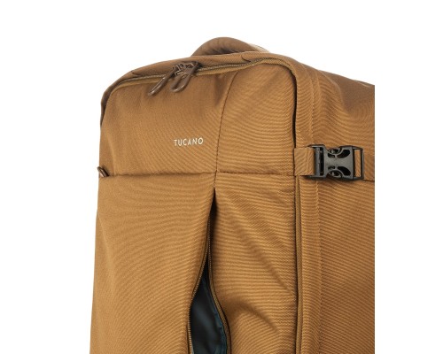Дорожня сумка Tucano Tugo Trolley на 2-х колесах M 45 л коричнева (BTRTUG-M-MC)