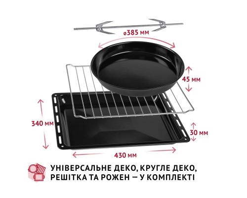 Електропіч Perfelli SIERRA 48 GREY