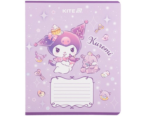 Зошит Kite Kuromi, 12 аркушів, клітинка (HK25-232-3)
