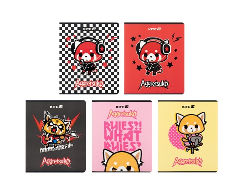 Зошит Kite Aggretsuko, 24 аркуші, клітинка (AR25-238)