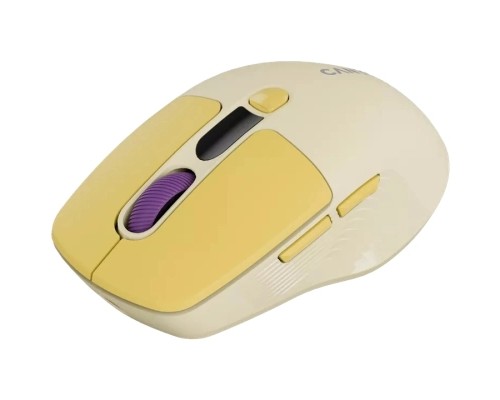 Мишка Canyon MW-26 LCD Silent Wireless/Bluetooth Yellow (CNS-CMSW26Y)