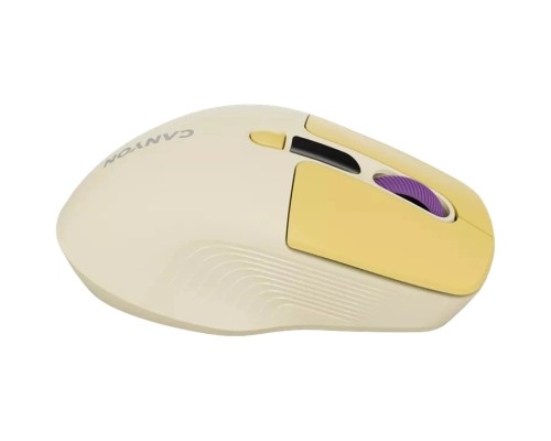 Мишка Canyon MW-26 LCD Silent Wireless/Bluetooth Yellow (CNS-CMSW26Y)