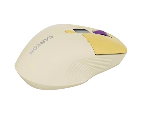 Мишка Canyon MW-26 LCD Silent Wireless/Bluetooth Yellow (CNS-CMSW26Y)