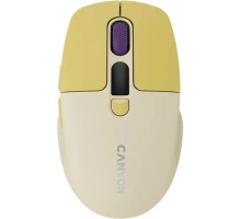 Мишка Canyon MW-26 LCD Silent Wireless/Bluetooth Yellow (CNS-CMSW26Y)