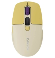Мишка Canyon MW-26 LCD Silent Wireless/Bluetooth Yellow (CNS-CMSW26Y)