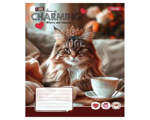 Зошит 1 вересня Charming А5 12 аркушів клітинка (768182)