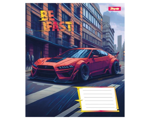 Зошит 1 вересня Be Fast А5 12 аркушів клітинка (768004)