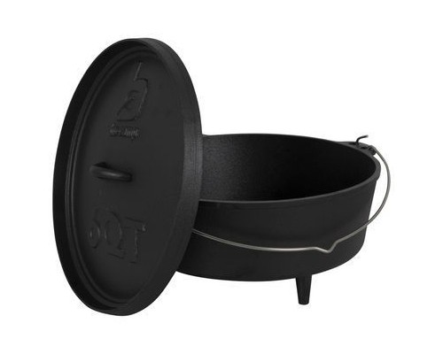 Котел туристичний Bo-Camp Dutch Oven Cast Iron 31 cm / 5 L Black (2122410) (DAS303290)