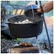 Котел туристичний Bo-Camp Dutch Oven Cast Iron 31 cm / 5 L Black (2122410) (DAS303290)