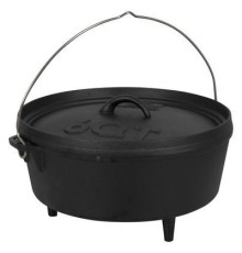 Котел туристичний Bo-Camp Dutch Oven Cast Iron 31 cm / 5 L Black (2122410) (DAS303290)
