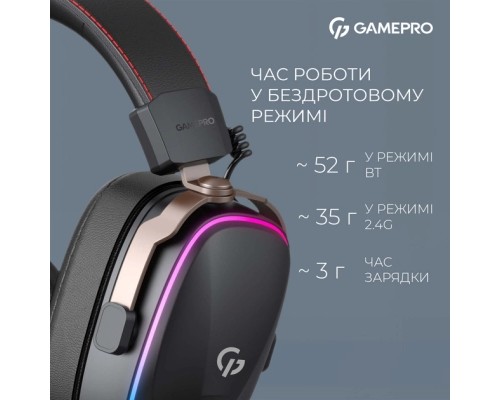 Навушники GamePro Asgard Valkyria RGB Tri-Mod (HSW249B)