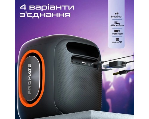 Акустична система Promate Strike-40 40W Black (strike-40)