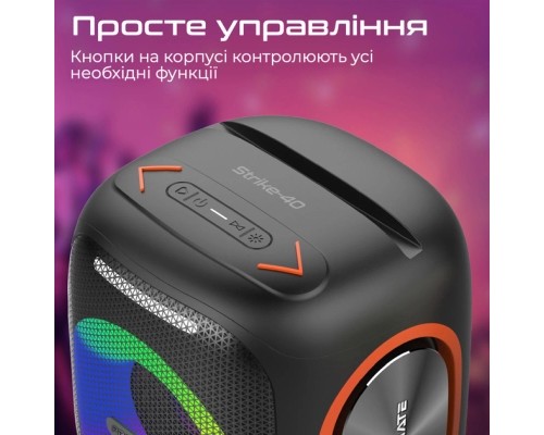 Акустична система Promate Strike-40 40W Black (strike-40)