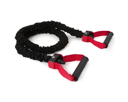 Еспандер Adidas Power Tube ADTB-10602 чорний, червоний 122 см (885652000277)