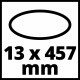 Наждачний папір Einhell стрічка до TE-BF 18 Li та TC-BF 500 E, 13x457 мм, 35 шт (4419817)