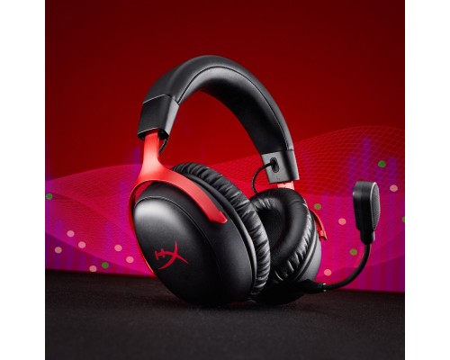 Навушники HyperX Cloud III S Wireless/USB-A/USB-C Black/Red (A59Z0AA)