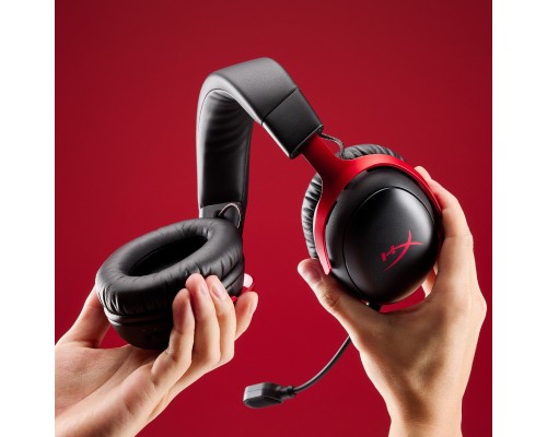 Навушники HyperX Cloud III S Wireless/USB-A/USB-C Black/Red (A59Z0AA)