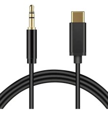 Кабель мультимедійний USB-C to 3.5mm M 1.0m black XoKo (AUX-002-BK)