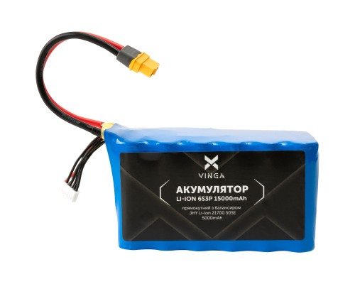 Акумулятор Vinga Li-ion 6S3P 15000mAh з балансиром (JHY Li-Ion 21700 5000mAh) (V6S3P-5000)