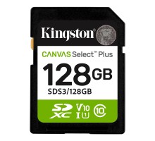 Карта пам'яті Kingston 128GB SDXC class 10 UHS-I V10 A1 Canvas Select Plus (SDS3/128GB)