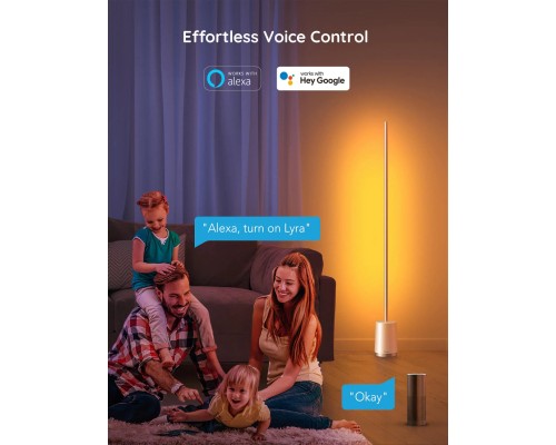 Світильник Govee H6072 Lyra, 1500Lm, RGBICWW, WI-FI/Bluetooth, white (H6072382)