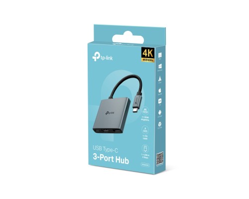 Концентратор TP-Link USB-C 3-in-1 1xUSB 3.0 + 1xUSB-C PD 100W + 1xHDMI (UH3020C)