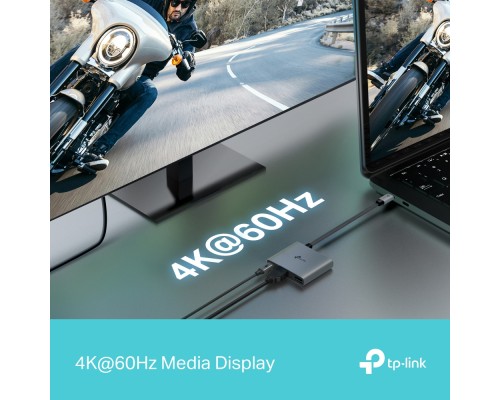 Концентратор TP-Link USB-C 3-in-1 1xUSB 3.0 + 1xUSB-C PD 100W + 1xHDMI (UH3020C)