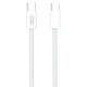 Дата кабель USB-C to USB-C 1.5m 60W white XO (NBQ260B_С_White)