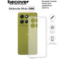 Чохол до мобільного телефона BeCover Silicone Motorola Moto G86 Transparent (713769)