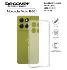 Чохол до мобільного телефона BeCover Silicone Motorola Moto G86 Transparent (713769)