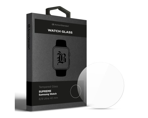 Скло захисне Armorstandart Supreme Black Icon Samsung Watch 8/8 Ultra 40 mm (ARM88141)