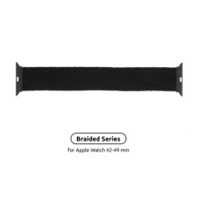 Ремінець до смарт-годинника Armorstandart Braided Solo Loop для Apple Watch 49/46/45/44/42 (Series 1-3) Charcoal Size 10 (172 mm) (ARM58074)