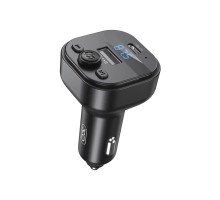 FM модулятор XO BCC18 USB-A OTG/USB-C Black (BCC18.black) 